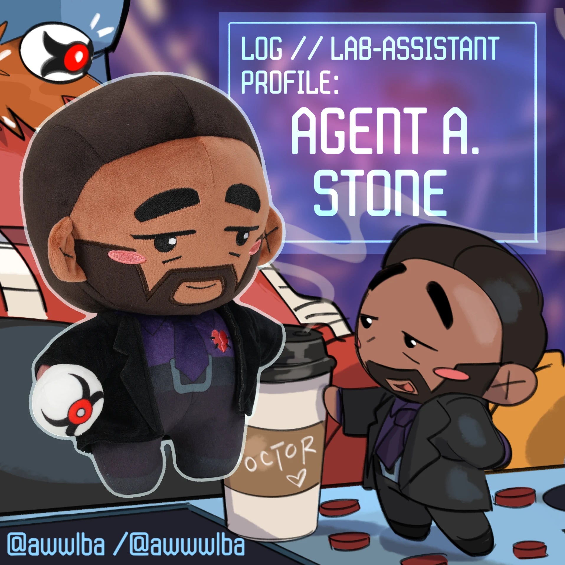 Agent A.Stone & Purple Killer Plushies